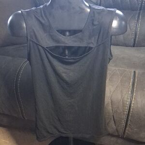 J for Justify Black Cutout Tank Top